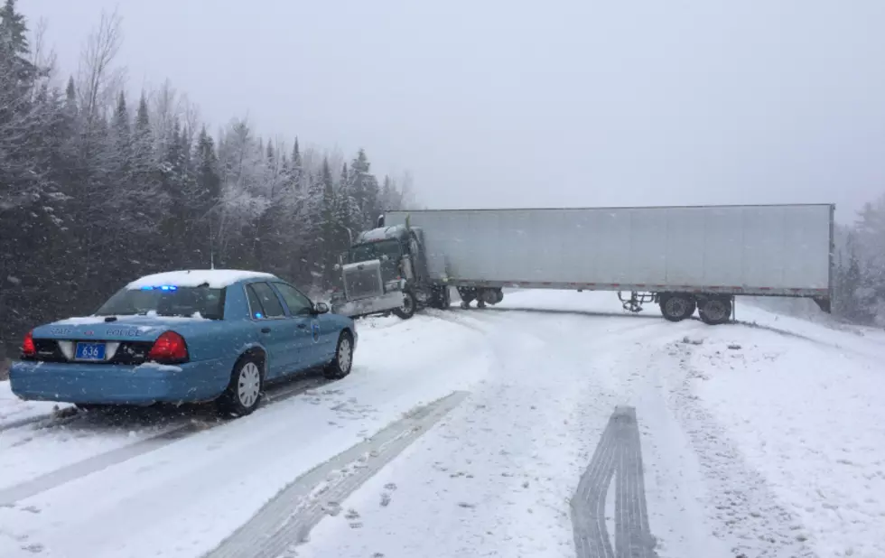Police Respond to Jackknived Tractor Trailers in Island Falls, Soucy Hill & Mapleton [PHOTO]