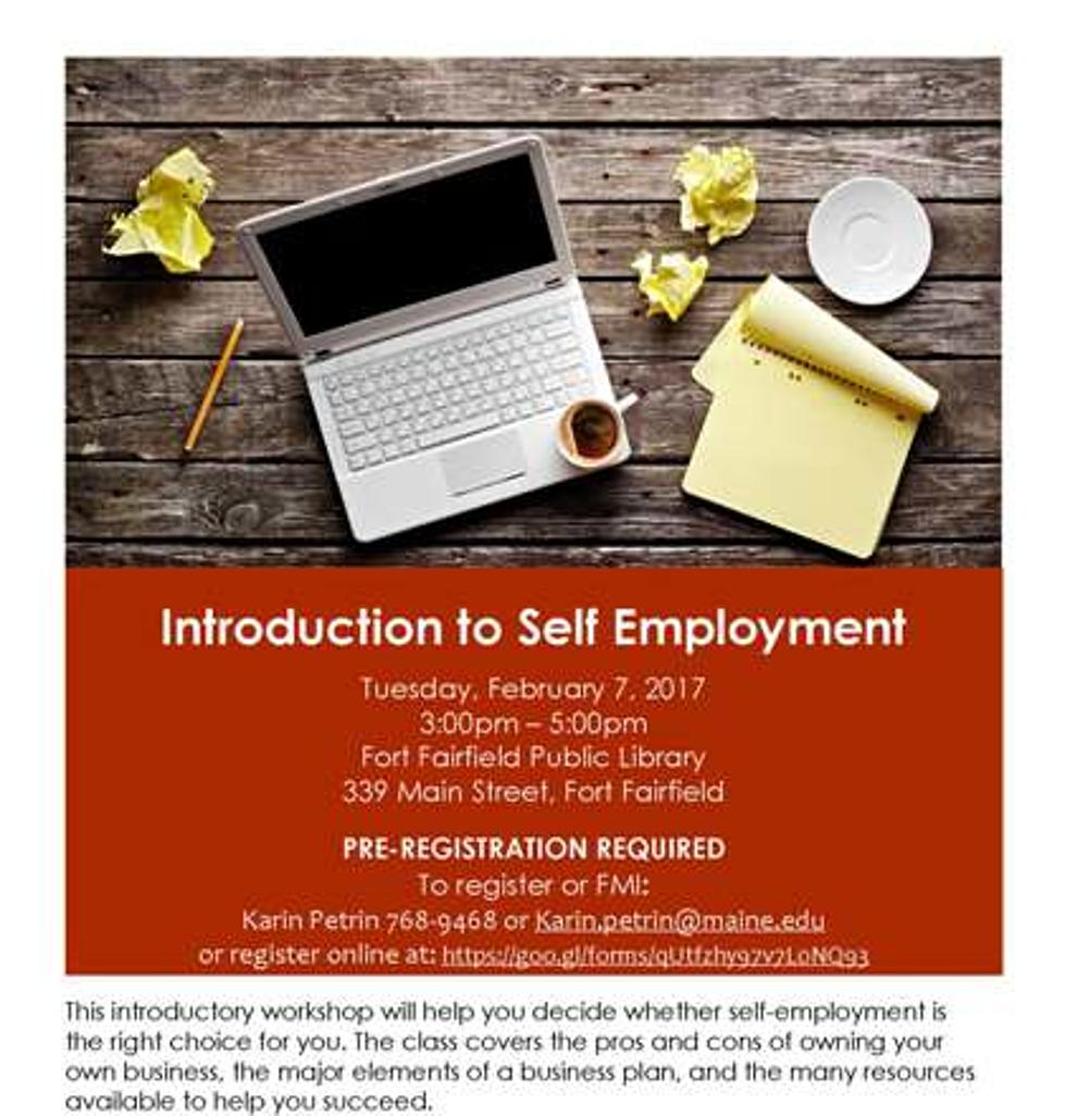 New Ventures Maine Offering Self-Employment Workshop