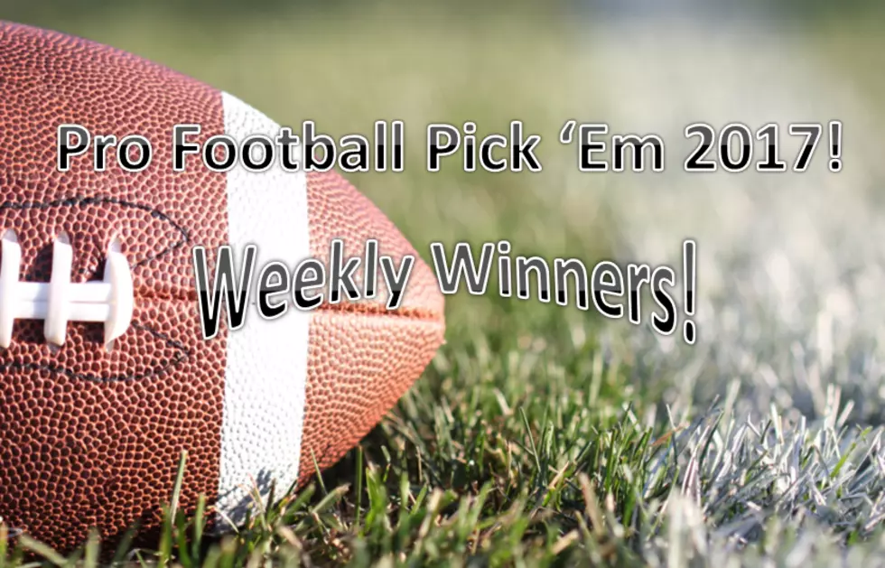 Week 8: Pro Football Pick ‘Em 2017 Weekly Winners!