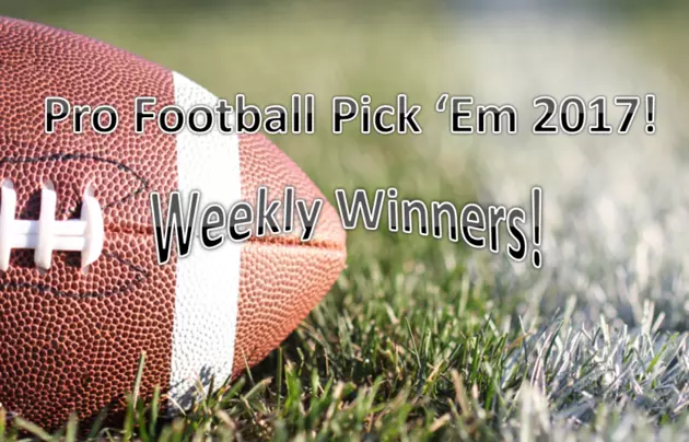 Week 10: Pro Football Pick ‘Em 2017 Weekly Winners!
