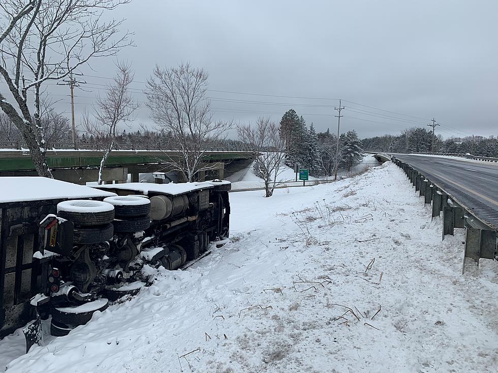 Tractor Trailer Crash on I-95 in Smyrna, Maine