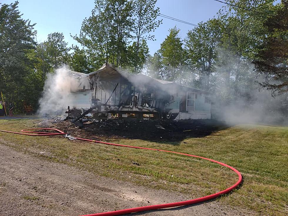 House Fire Destroys Home, Etna, Maine