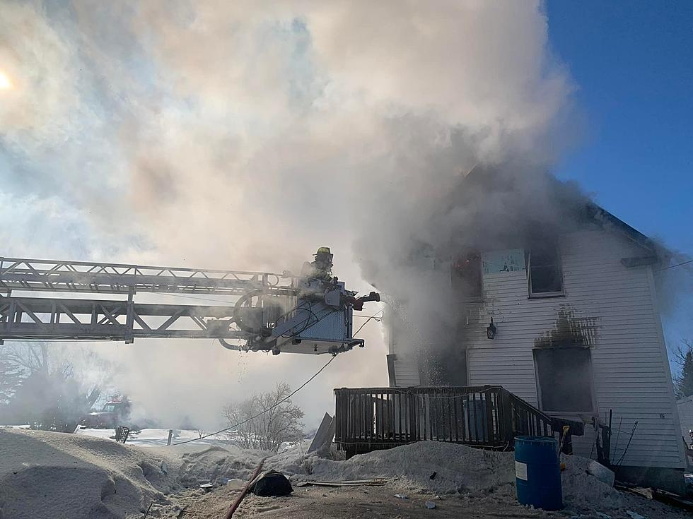 Over Eighteen Firefighters Battle Blaze in Fort Fairfield, Maine