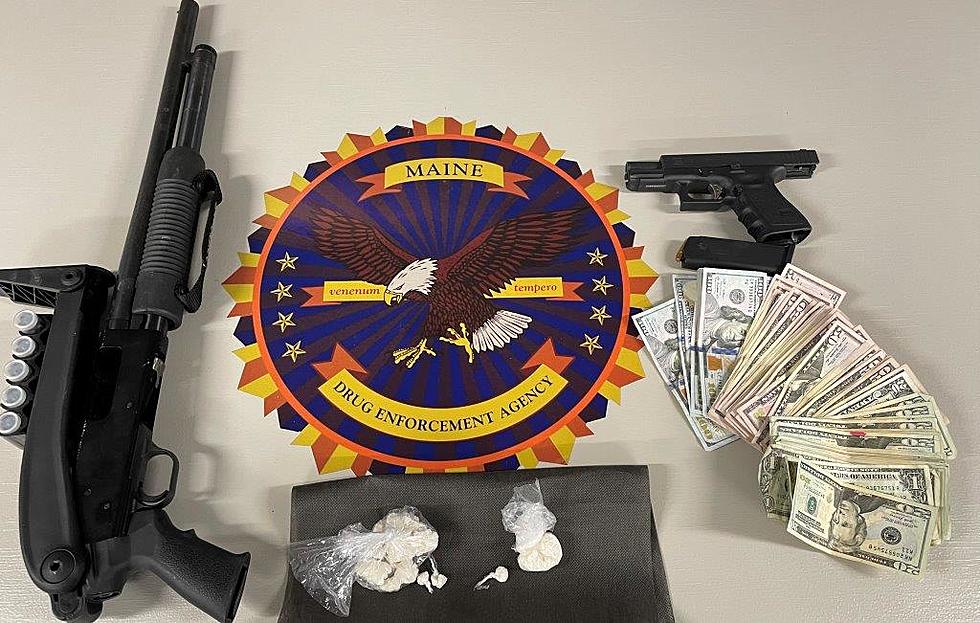 Drug Trafficking Arrest; Crack and Firearms Seized, Buxton, Maine