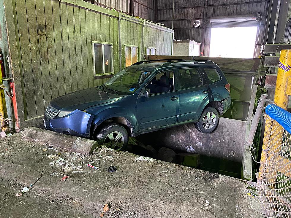 Driver & Vehicle Rescued from Trash Compactor at Millinocket Transfer Station