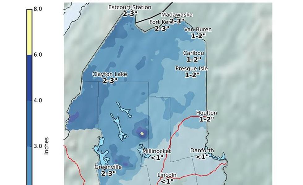 Wind, Snow, Sleet and Rain on Tuesday in Aroostook County, Maine
