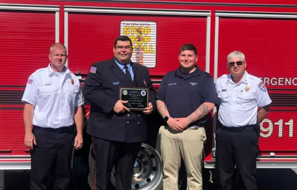 Firefighter and Paramedic Receives EMS Award in Presque Isle, Maine