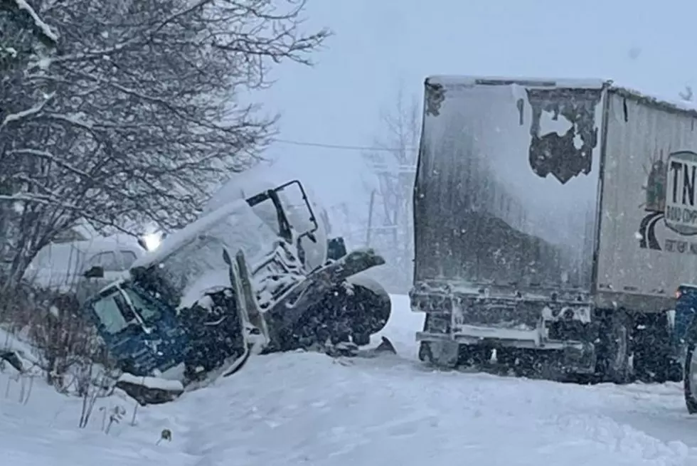 Multi-Vehicle Crash as Semi & Propane Truck Collide on Route 11 in Portage, Maine