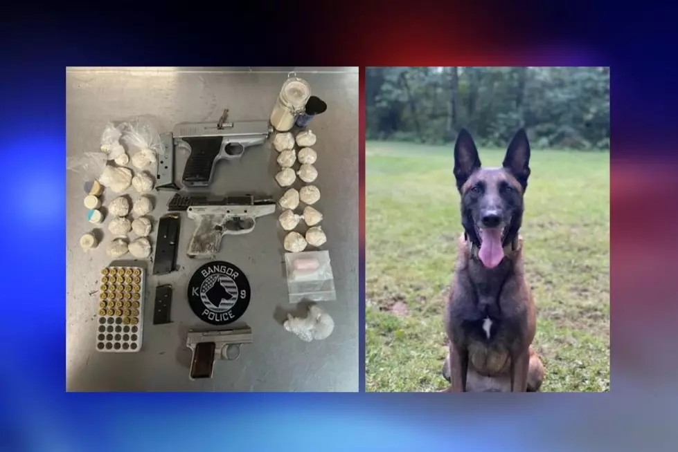 K9 Detects Drugs & Two People Arrested for Narcotics Trafficking in Bangor, Maine