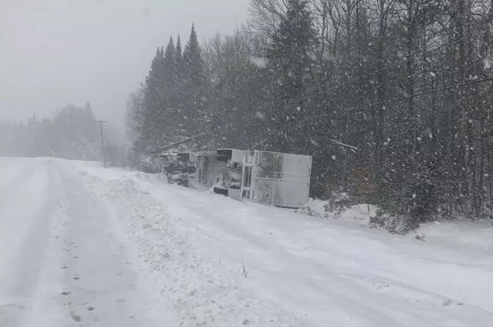 Tractor-Trailer Rollover on Route 161, Madawaska Lake, Maine