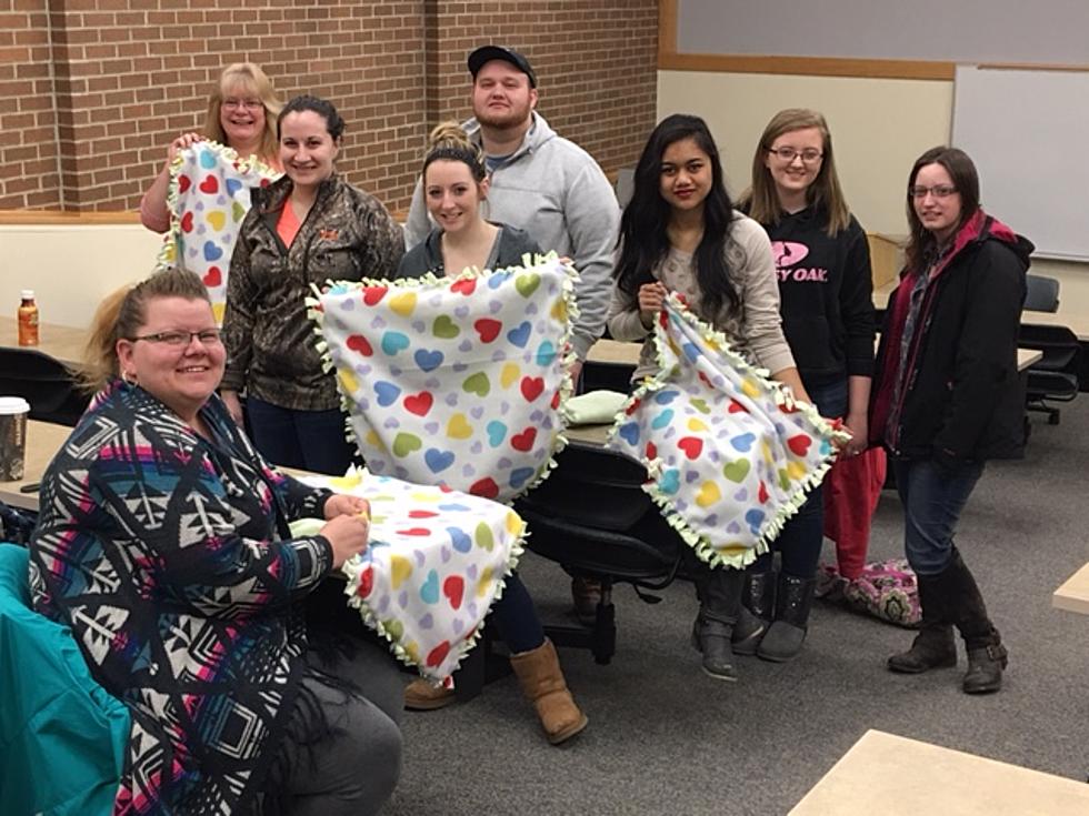 NMCC Student Nurses Donate Blankets for Newborns