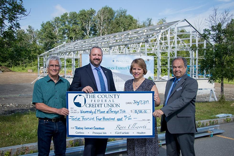 UMPI Greenhouse Receives $12,500 Donation