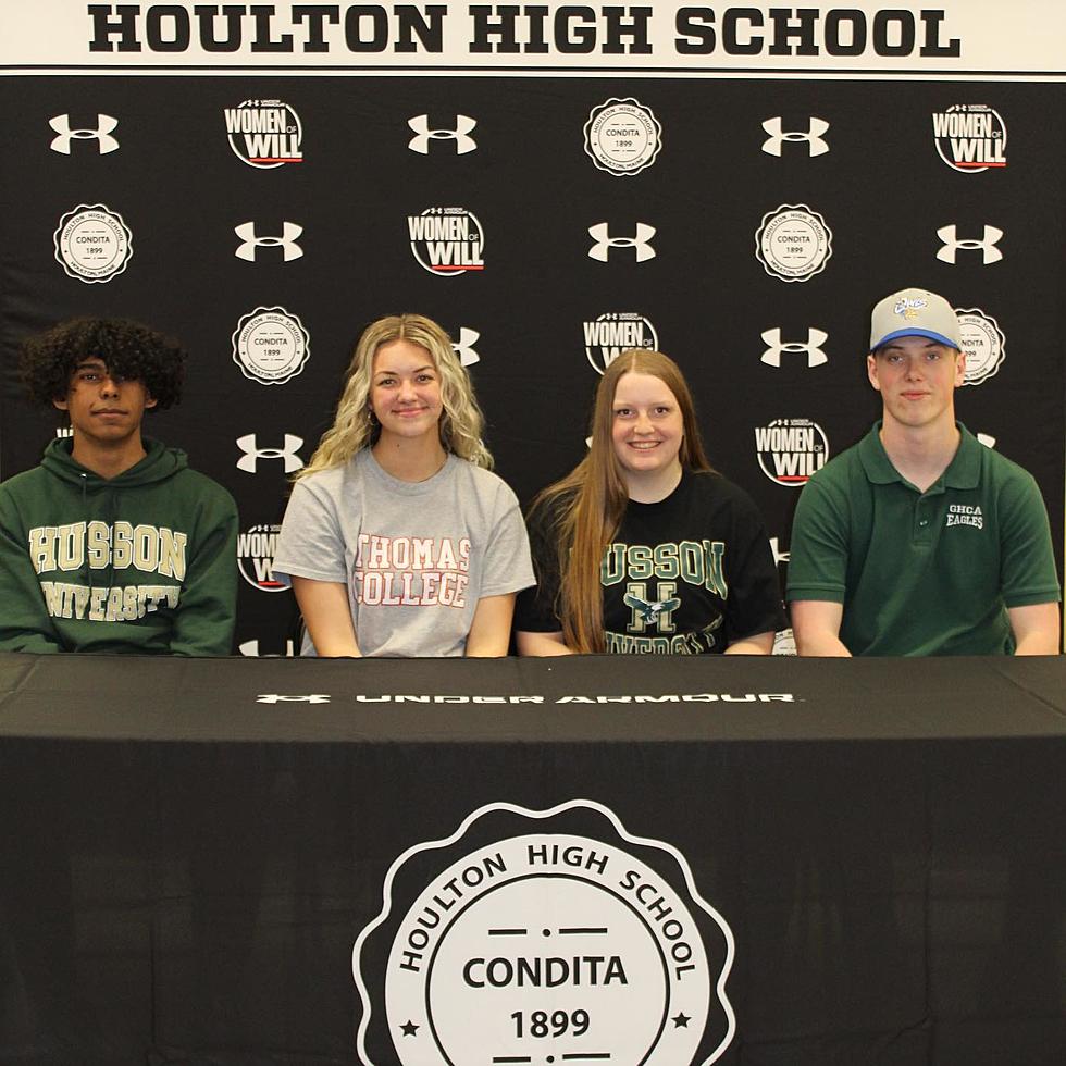 Exciting Signing Day For 4 Student Athletes From Houlton High