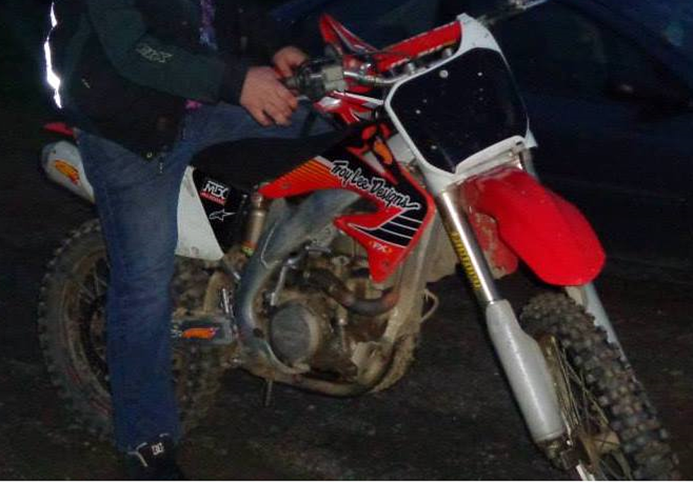 Caribou Police are on the Lookout for a Stolen Dirt Bike