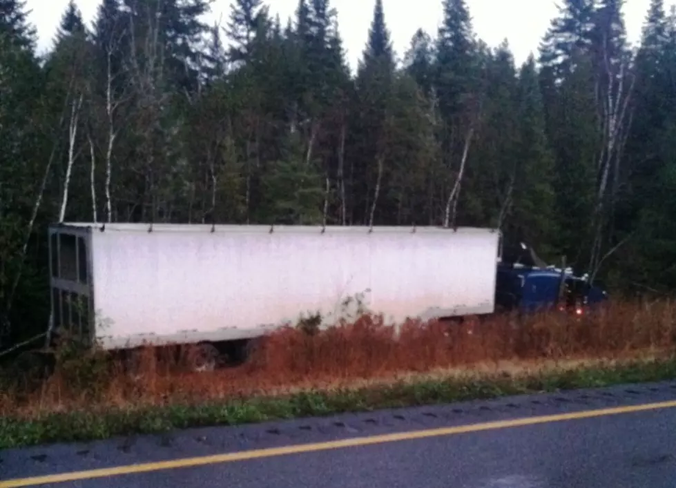 Tractor Trailer Crash on I-95 in Southern Aroostook County