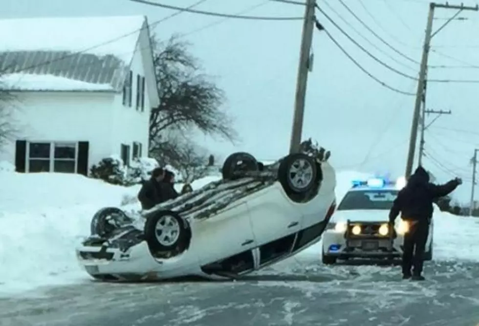 Snow Covered Road a Factor in Rollover Crash in Monticello
