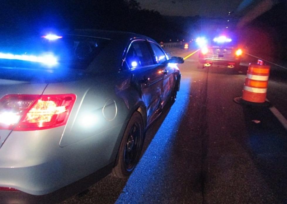 Trooper Injured When Car Sideswipes Cruiser in Gray, Maine
