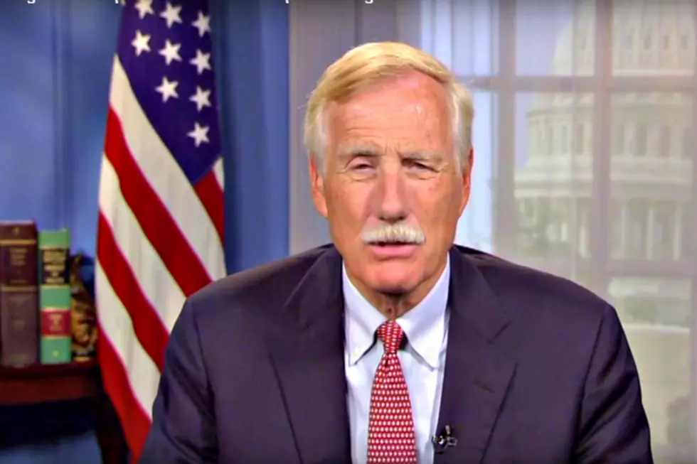 Sen. Angus King Videoconferences with Presque Isle High School Students