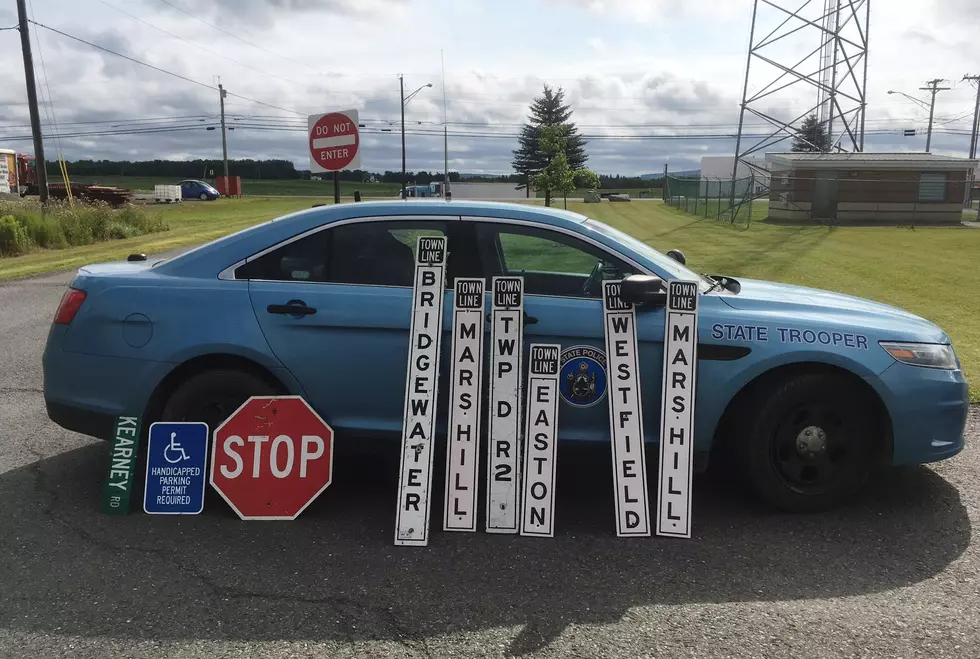 Theft of Maine Road Signs