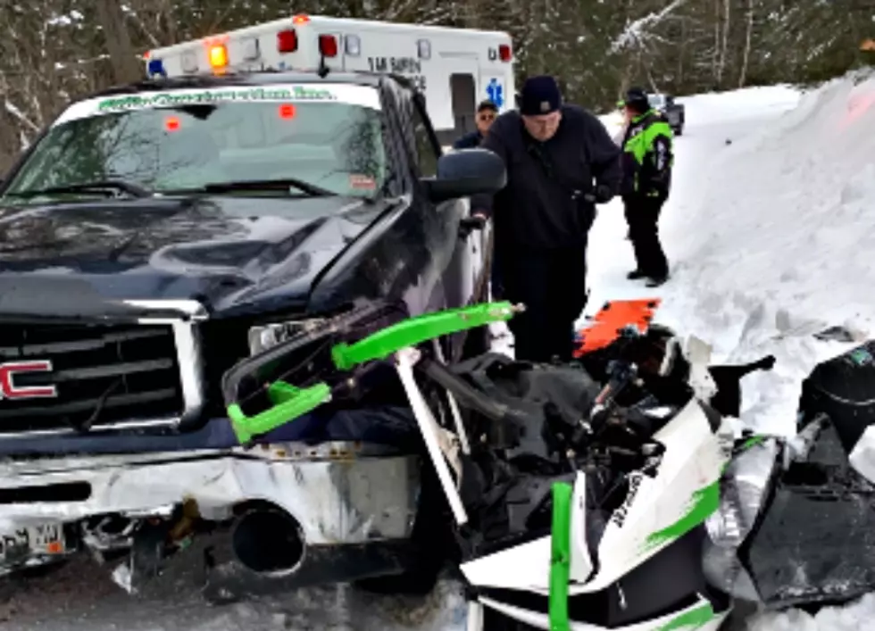 Man Suffers Broken Bones in Snowmobile Crash Near Long Lake