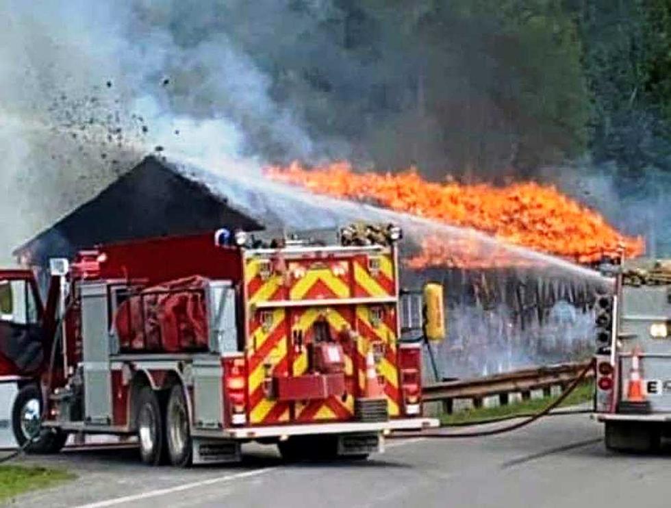 Fire Destroys Landmark Covered Bridge in Littleton, Maine