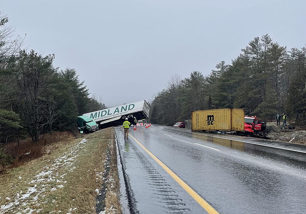 Multiple Crashes Close I-95 Below Bangor, Maine [PHOTOS]