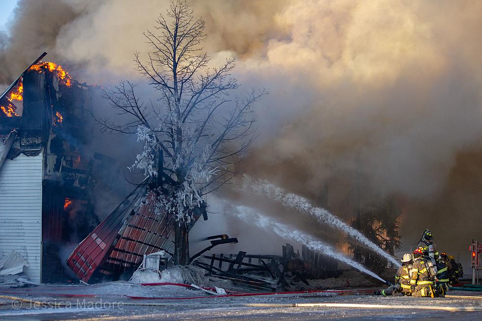 Fire Destroys Businesses, Apartments on Main Street in Fort Kent