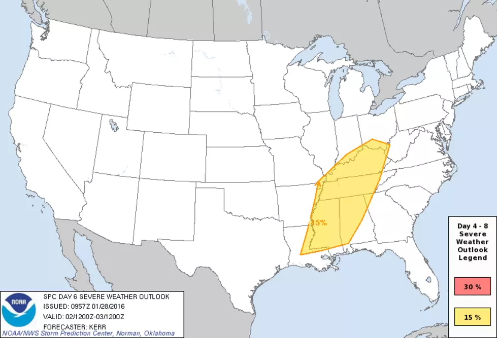 Severe Storms Possible in Alabama on Groundhog Day