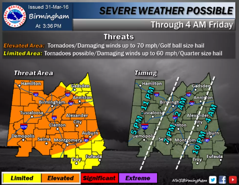 SEVERE STORMS ON THE WAY
