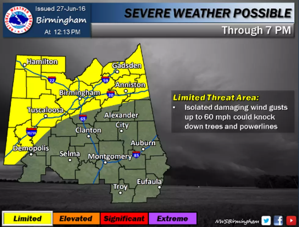 Severe Storms Possible This Afternoon [VIDEO]