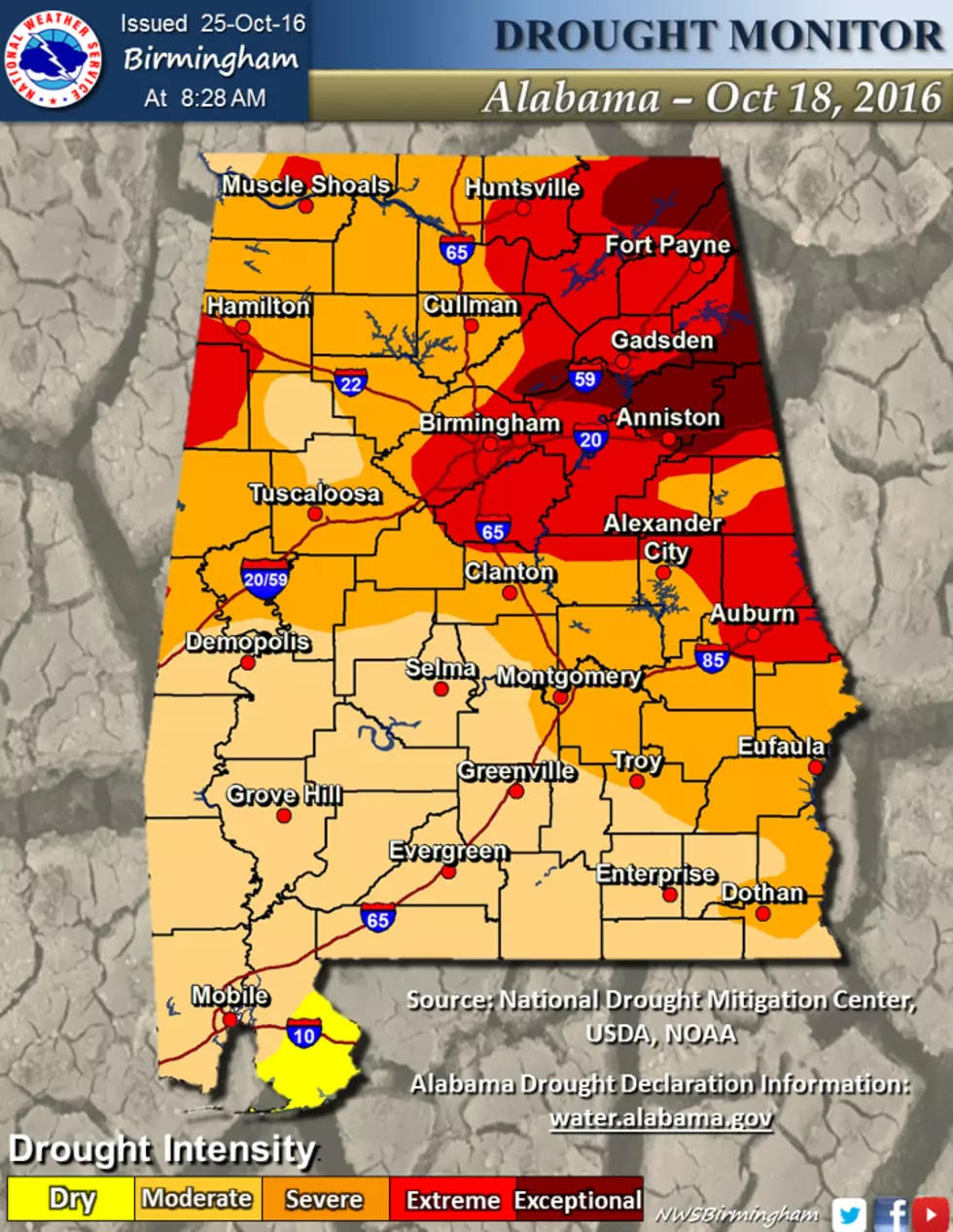 Severe Drought Conditions Continue In Tuscaloosa County and Across the State of Alabama