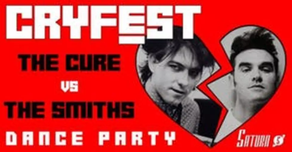 CRYFEST &#8211; THE CURE VS THE SMITHS DANCE PARTY, SAT. MARCH 21, 2020 @ Saturn Birmingham