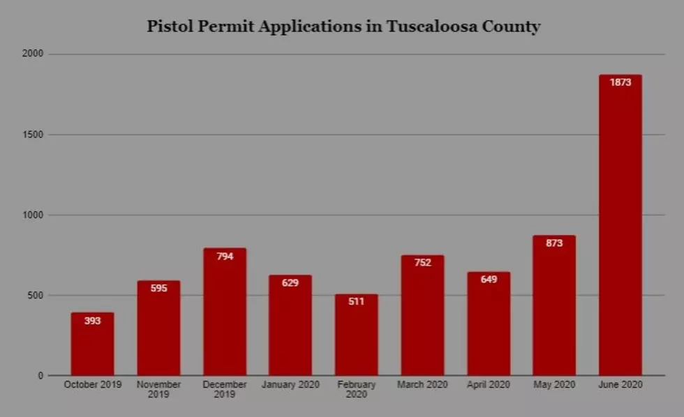 Tuscaloosa County Sees Pistol Permit Applications Spike in June