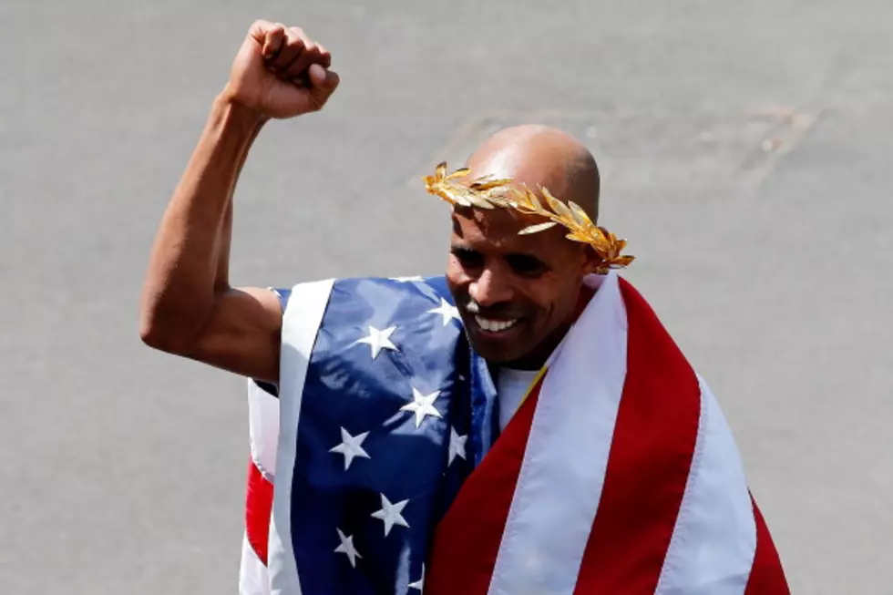 American Meb Keflezighi Wins Boston Marathon