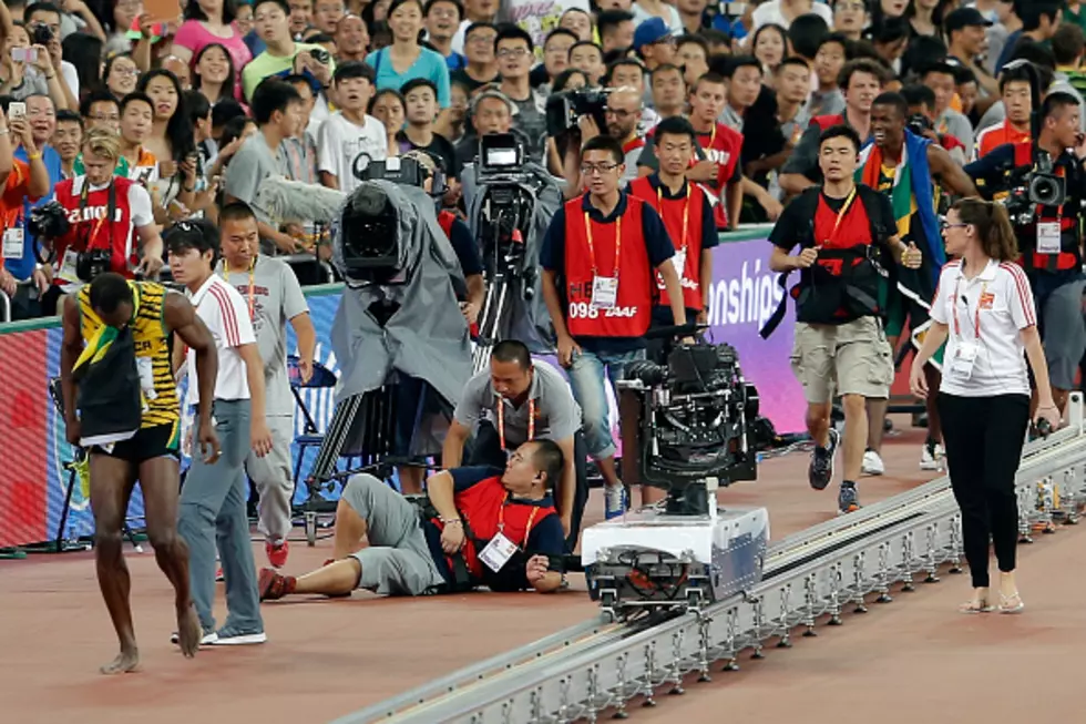 Usain Bolt Wins 200-Meter, Gets Run Over by a Segway [VIDEO]