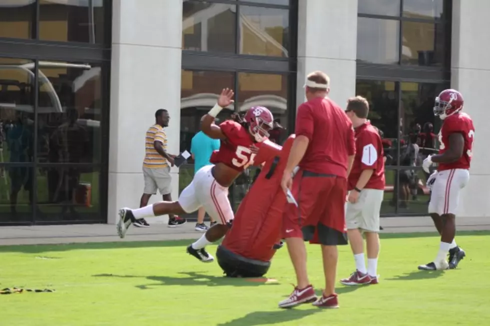 Alabama Defensive Line and Outside Linebackers Work at Practice [VIDEOS]