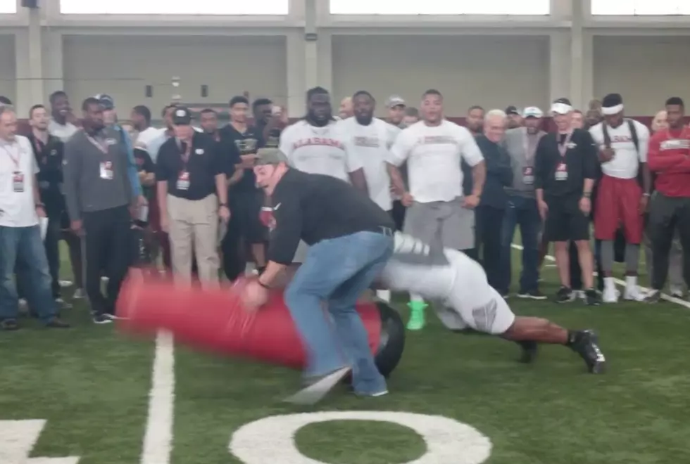 Watch A’Shawn Robinson Knock an NFL Scout’s Glasses Off [VIDEO]
