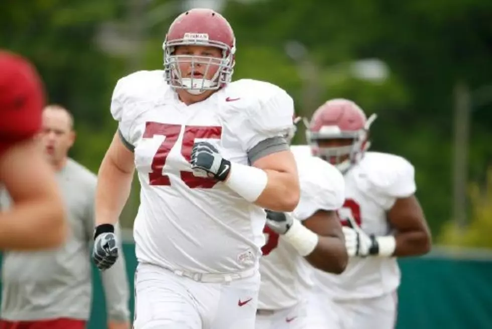 VIDEO: Alabama Offensive Line, Safeties Practice on Tuesday