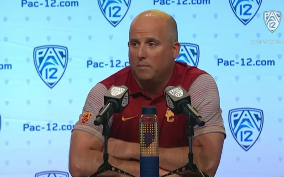 USC Head Coah Clay Helton Excited for Season Opener Against Alabama [VIDEO]