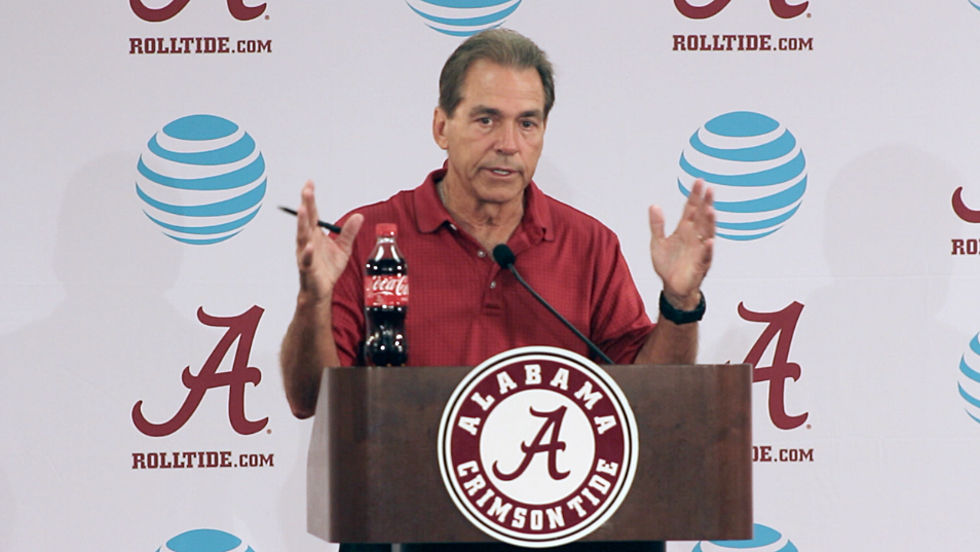 Nick Saban Gives Update on Team Before Fan Day [VIDEO]