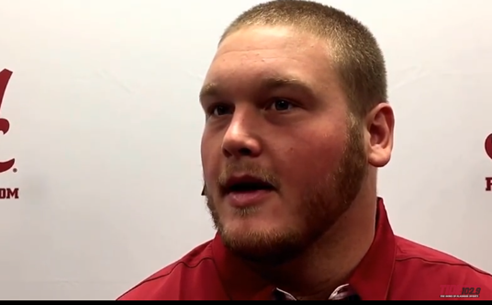 Alabama OL Bradley Bozeman Talks About Physical Matchup with Arkansas