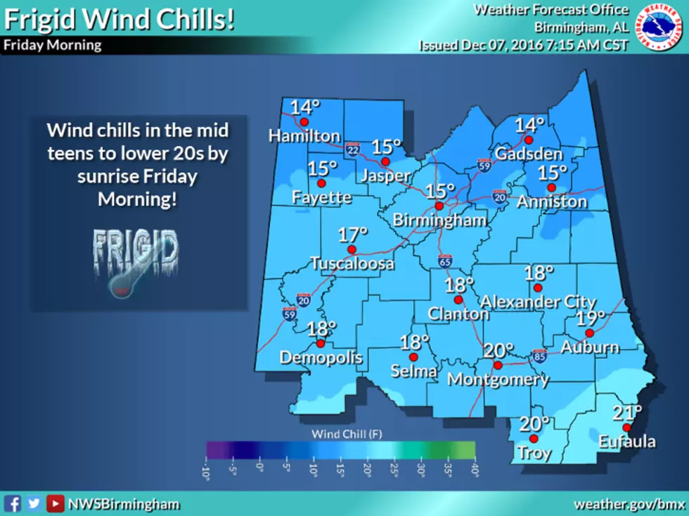 Coldest Temperatures Since January Headed for West Alabama This Weekend