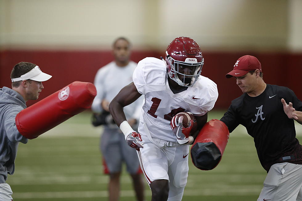 Alabama Football Works for Two Hours Wednesday Afternoon