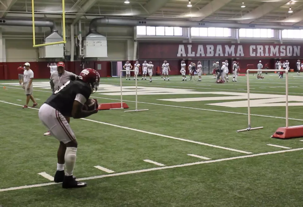 VIDEO: Alabama Quarterbacks and Running Backs at Monday’s Practice