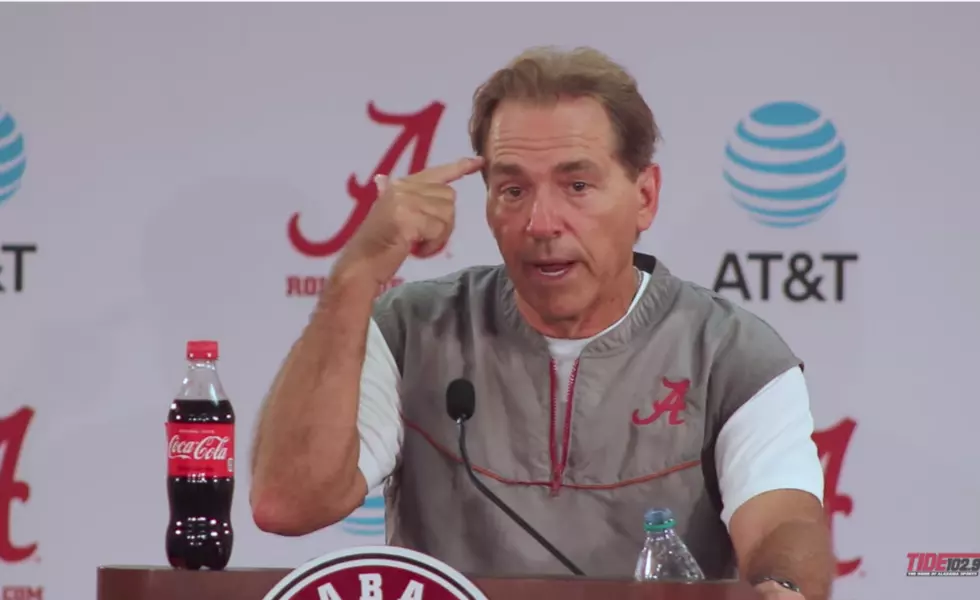 VIDEO: Nick Saban Gets Animated During Post-Practice Press Conference