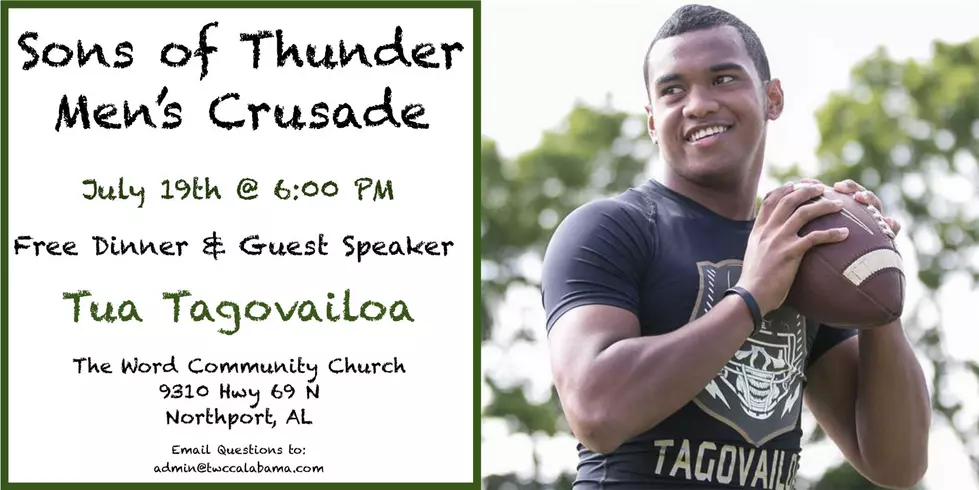 Tua Tagovailoa Speaking at Church Event in Northport on July 19