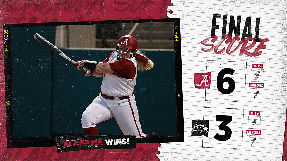 Alabama Softball Grinds Out a Midweek Win Vs. Southern Miss