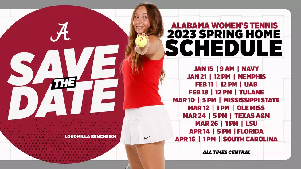 Alabama Tennis Teams Release Full Home Schedules