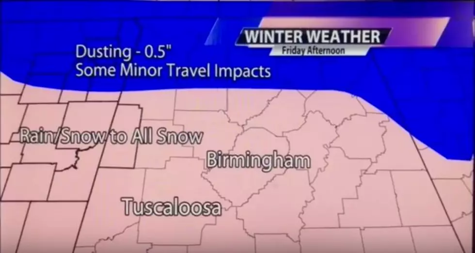 Winter Weather Expected in Tuscaloosa on Friday [VIDEO]