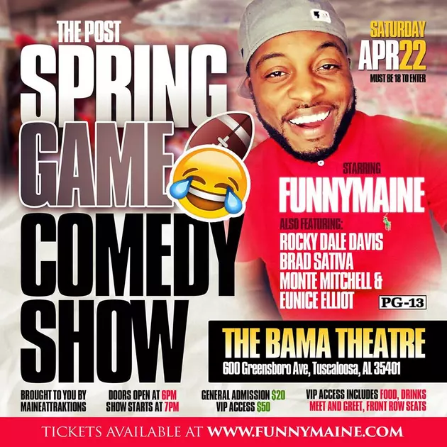 Jermaine &#8216;Funnymaine&#8217; Johnson to Host Comedy Show at Bama Theatre in Tuscaloosa on Saturday, April 22, 2017